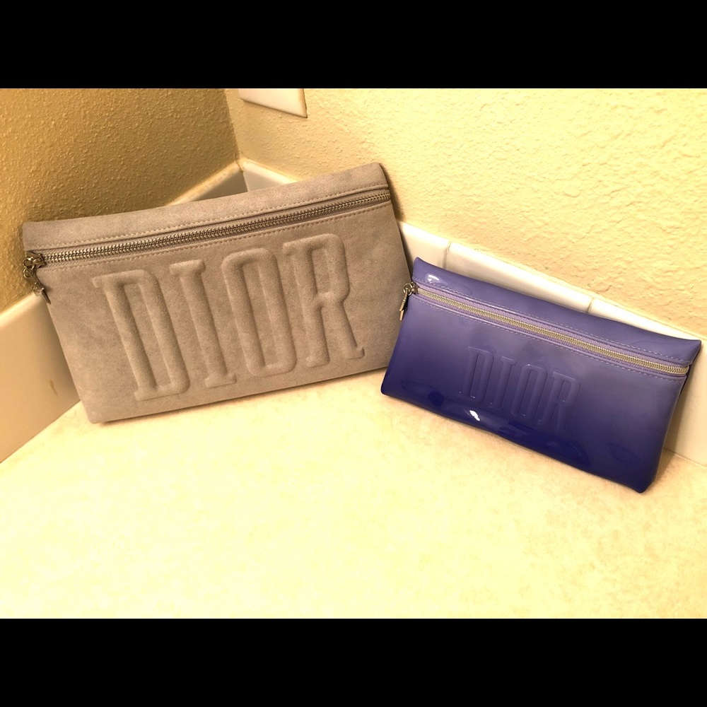 2 dior cosmetic pouches